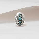 Julian Lovato Three Stone Turquoise Ring