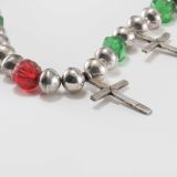Mike Bird-Romero Isleta Cross Necklace with Glass Trade Beads