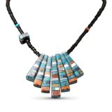 Janalee Reano Mosaic Inlay Reversible Necklace