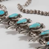 Vintage Squash Blossom Necklace and Earring Set
