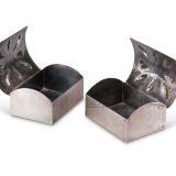 Navajo Silver Box with Bow Guard Design