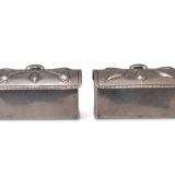 Navajo Silver Box with Bow Guard Design