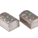 Navajo Silver Box with Bow Guard Design