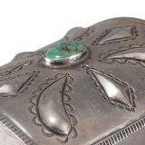 Navajo Silver Box with Bow Guard Design