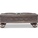 Navajo Silver Box with Turquoise