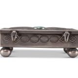 Navajo Silver Box with Turquoise