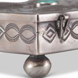 Navajo Silver Box with Turquoise