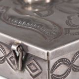 Navajo Silver Box with Turquoise