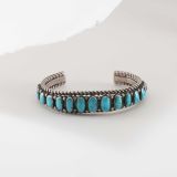 Vintage Turquoise Row Cuff