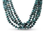 Bisbee Turquoise Four Strand Necklace