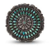 Vintage Navajo Turquoise Pin