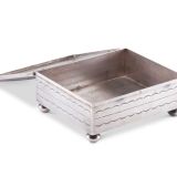 John Leekity Silver Box with Knifewing Man