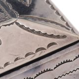 John Leekity Silver Box with Knifewing Man