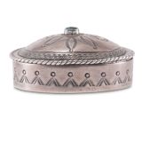 Navajo Silver Box with Turquoise