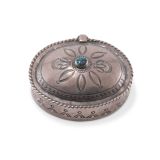 Navajo Silver Box with Turquoise