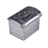 Navajo Silver Box with Bow Guard Lid