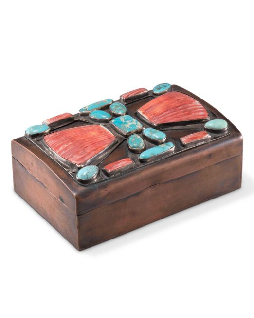 Juan Dideos Copper Box with Bow Guard Lid