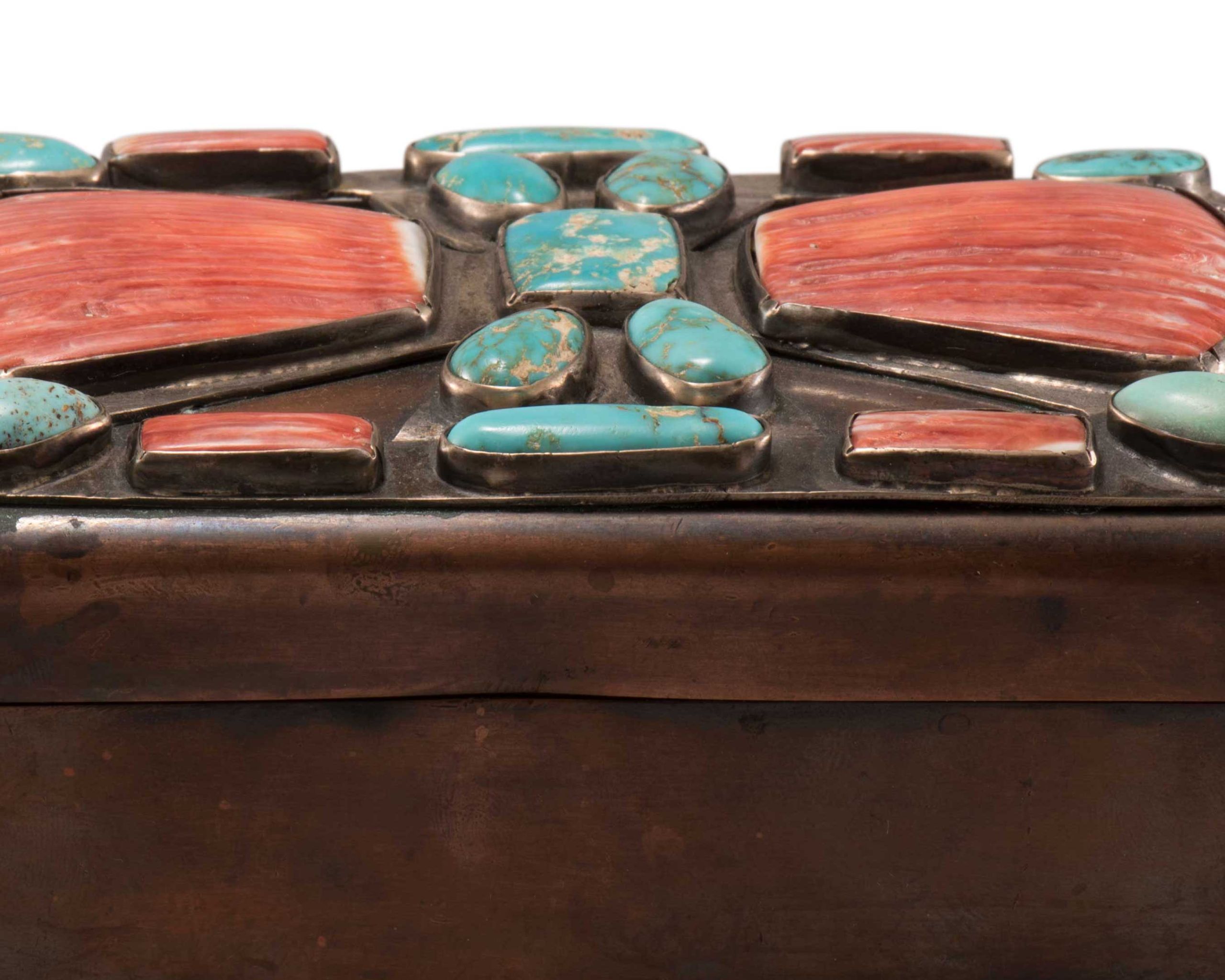 Juan Dideos Copper Box with Bow Guard Lid