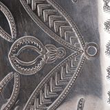 Navajo Silver Box with Zuni Inlaid One Horn Katsina