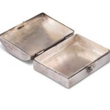 Roger Skeet Sr. and Lambert Homer Jr. Silver Box with Blue Gem Turquoise Zuni Inlay