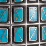 Roger Skeet Sr. and Lambert Homer Jr. Silver Box with Blue Gem Turquoise Zuni Inlay