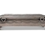 Sam Begay and Bernard Homer Silver Box with Geometric Inlay