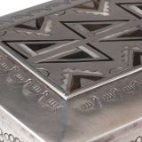 Sam Begay and Bernard Homer Silver Box with Geometric Inlay