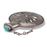 McKee Platero Silver Double Sided Canteen with Turquoise Lid