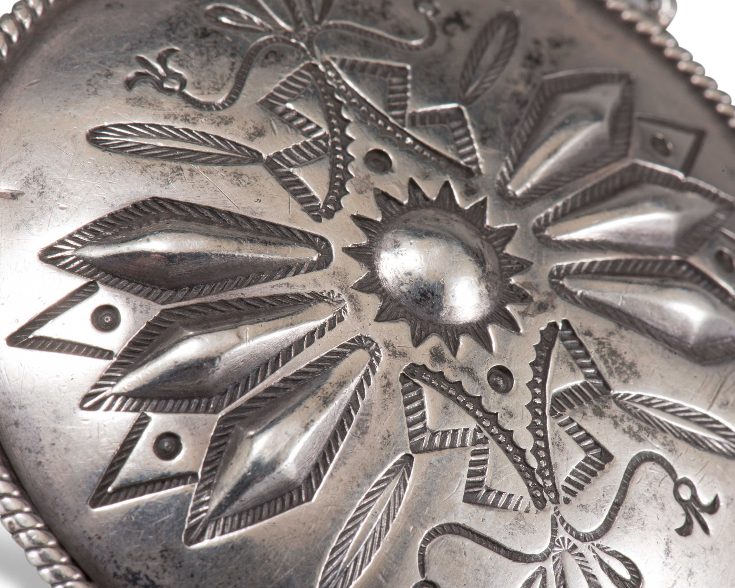 McKee Platero Silver Double Sided Canteen with Turquoise Lid