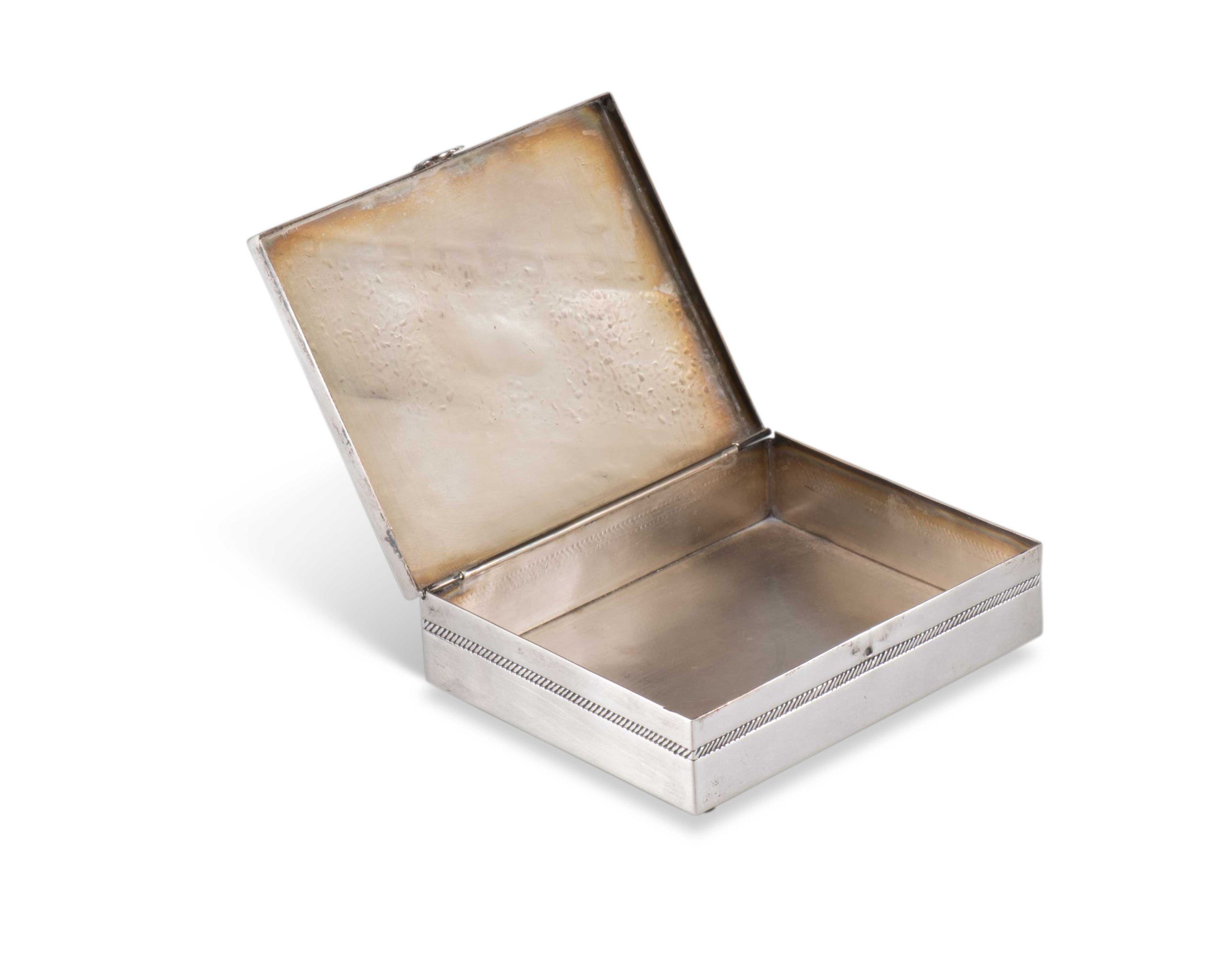 Kenneth Begay Silver Box with Turquoise