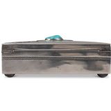 Kenneth Begay Silver Box with Turquoise