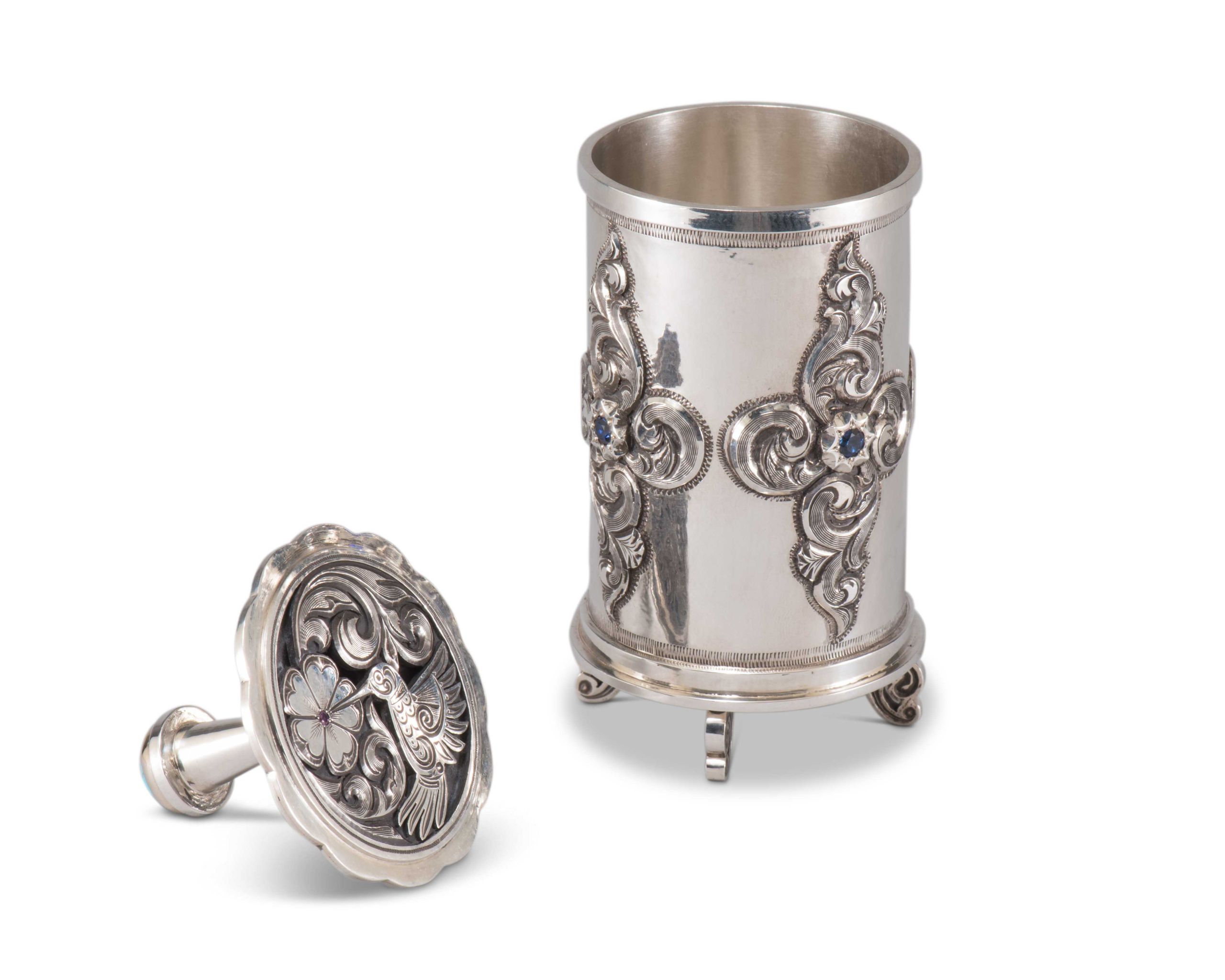Shane Hendren Silver with Morenci Turquoise and Gems