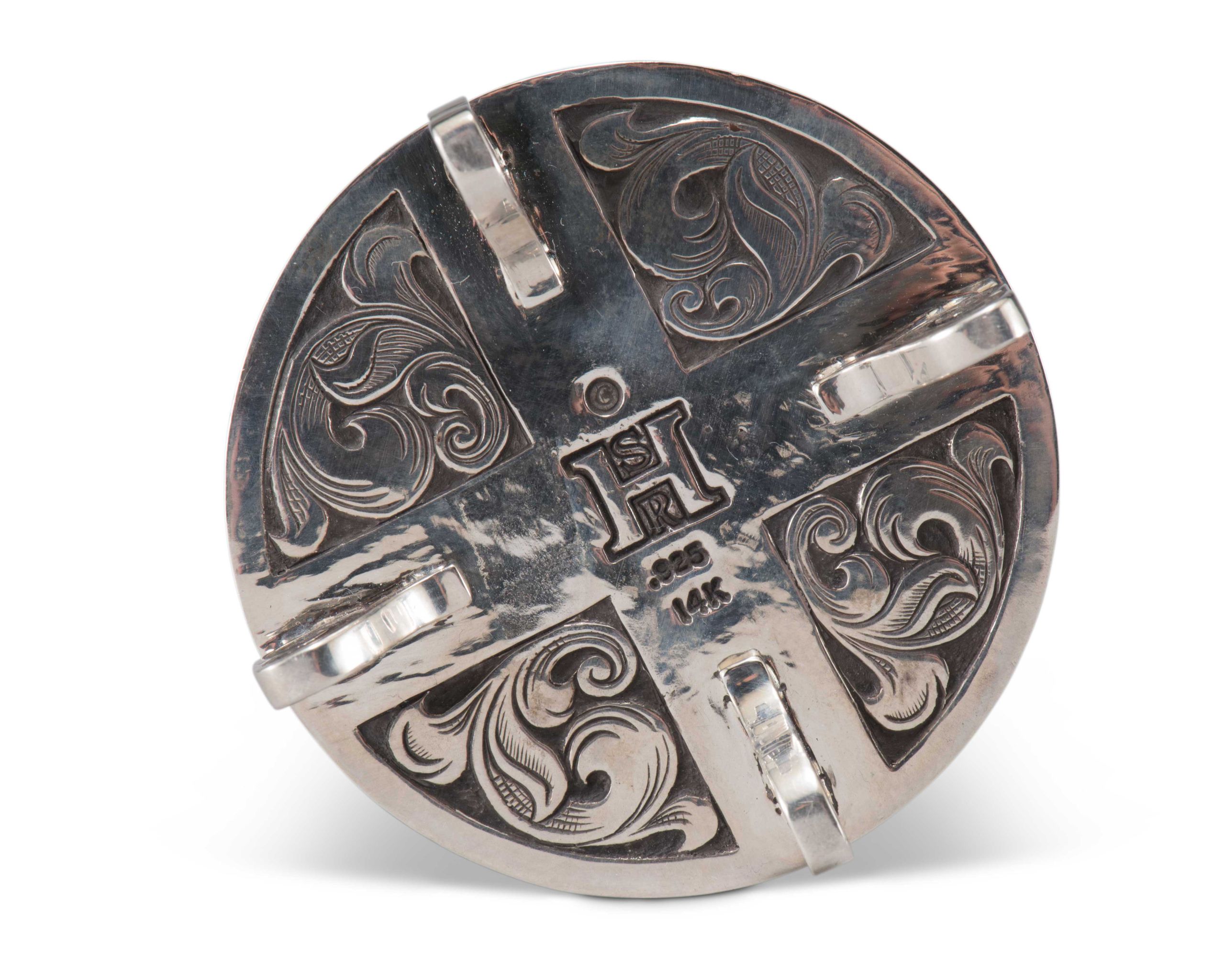 Shane Hendren Silver with Morenci Turquoise and Gems