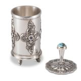 Shane Hendren Silver with Morenci Turquoise and Gems