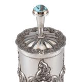 Shane Hendren Silver with Morenci Turquoise and Gems