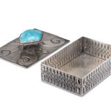 Jennifer Curtis Silver Box with Morenci Turquoise