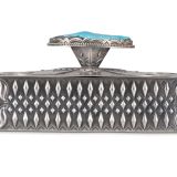 Jennifer Curtis Silver Box with Morenci Turquoise