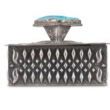 Jennifer Curtis Silver Box with Morenci Turquoise