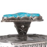 Jennifer Curtis Silver Box with Morenci Turquoise