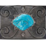 Jennifer Curtis Silver Box with Morenci Turquoise