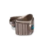 Lewis Lomay Small Silver Box with Turquoise