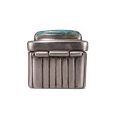 Lewis Lomay Small Silver Box with Turquoise