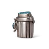 Lewis Lomay Small Silver Box with Turquoise