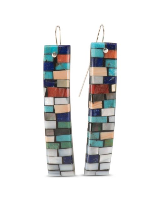 Charlene Reano Mosaic Inlay Earrings