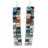 Charlene Reano Mosaic Inlay Earrings