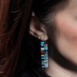 Charlene Reano Mosaic Inlay Earrings