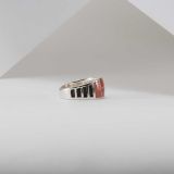 Supersmith Inc Red Coral Collection Inlay Ring