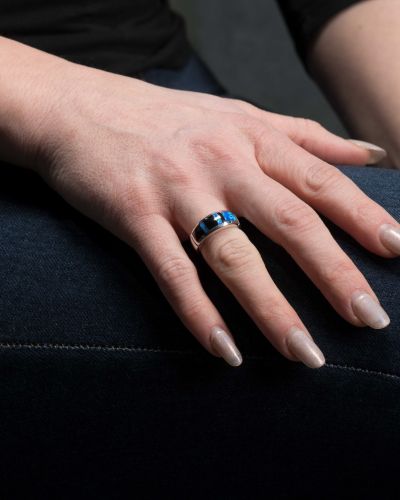 Supersmith Inc Black Beauty Collection Inlay Ring