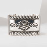 Jennifer Curtis Wide Stamped Sterling Silver Cuff