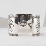 Jennifer Curtis 14kt Gold and Sterling Silver Cuff with Turquoise